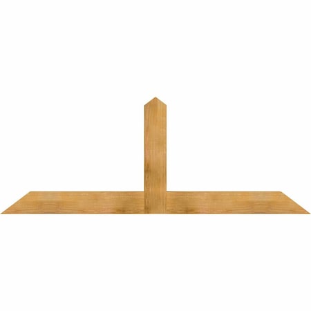 Ekena Millwork Portland Rough Sawn Timber Gable Bracket, Western Red Cedar, 84"W x 31"H x 4"D x 6"F, 9/12 Pitch GBW084X31X0406POR00RWR